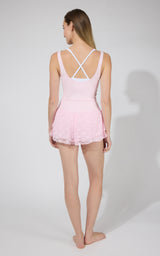 Lux Veda Bra Tank with Ruffled Short Set - 90 Degree by Reflex
