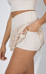 Lux Veda Bra Tank with Ruffled Skort Set - 90 Degree by Reflex