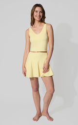 Nude Tech Double Layer Skort Set - 90 Degree by Reflex