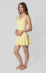 Nude Tech Double Layer Skort Set - 90 Degree by Reflex