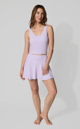 Nude Tech Double Layer Skort Set - 90 Degree by Reflex
