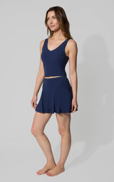 Nude Tech Double Layer Skort Set - 90 Degree by Reflex