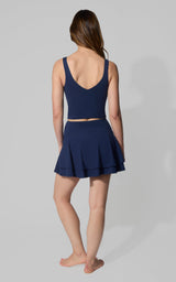 Nude Tech Double Layer Skort Set - 90 Degree by Reflex