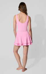 Nude Tech Double Layer Skort Set - 90 Degree by Reflex