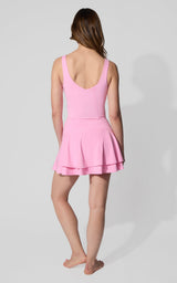 Nude Tech Double Layer Skort Set - 90 Degree by Reflex