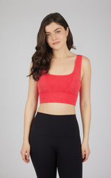 2 PK Stonewash Seamless Bra Tank - 90 Degree by Reflex