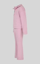 Toddler Girls’ Half-Zip & Flare Pants Set - Mauve Orchid - 2