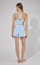 Seamless Rib Verta Bra & Lightstreme Crossover Running Short - 90 Degree by Reflex