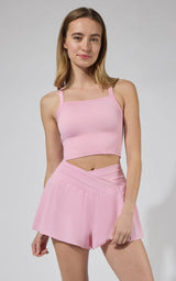 Seamless Bra Tank & Crossover Short Set