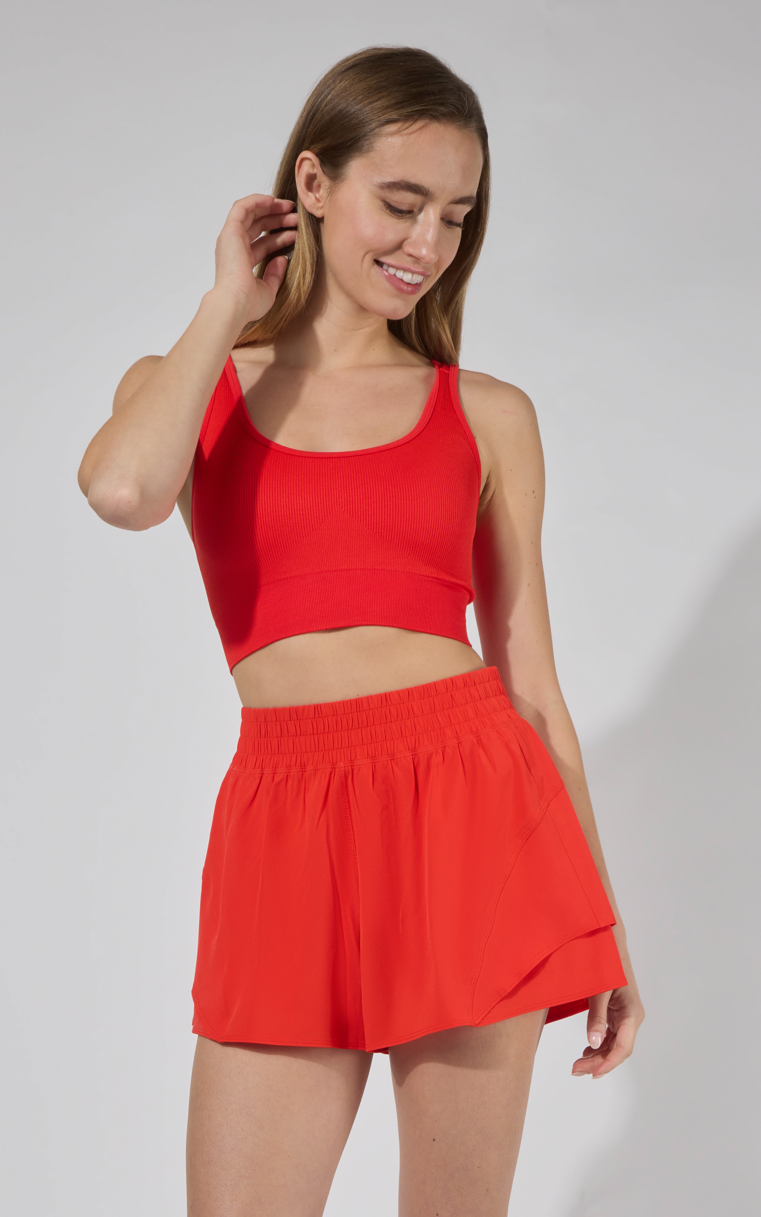 Seamless Rib Celise Bra - 90 Degree by Reflex