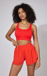 Seamless Rib Celise Bra & Short Set