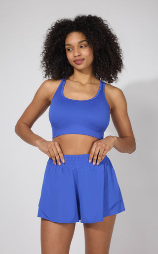 Seamless Rib Celise Bra - 90 Degree by Reflex