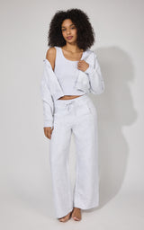 Baby Fleece Ashe Hoodie Jacket with Pocket & Drawstring + Baby Terry Somers Corset Tank with Front Rib Pan