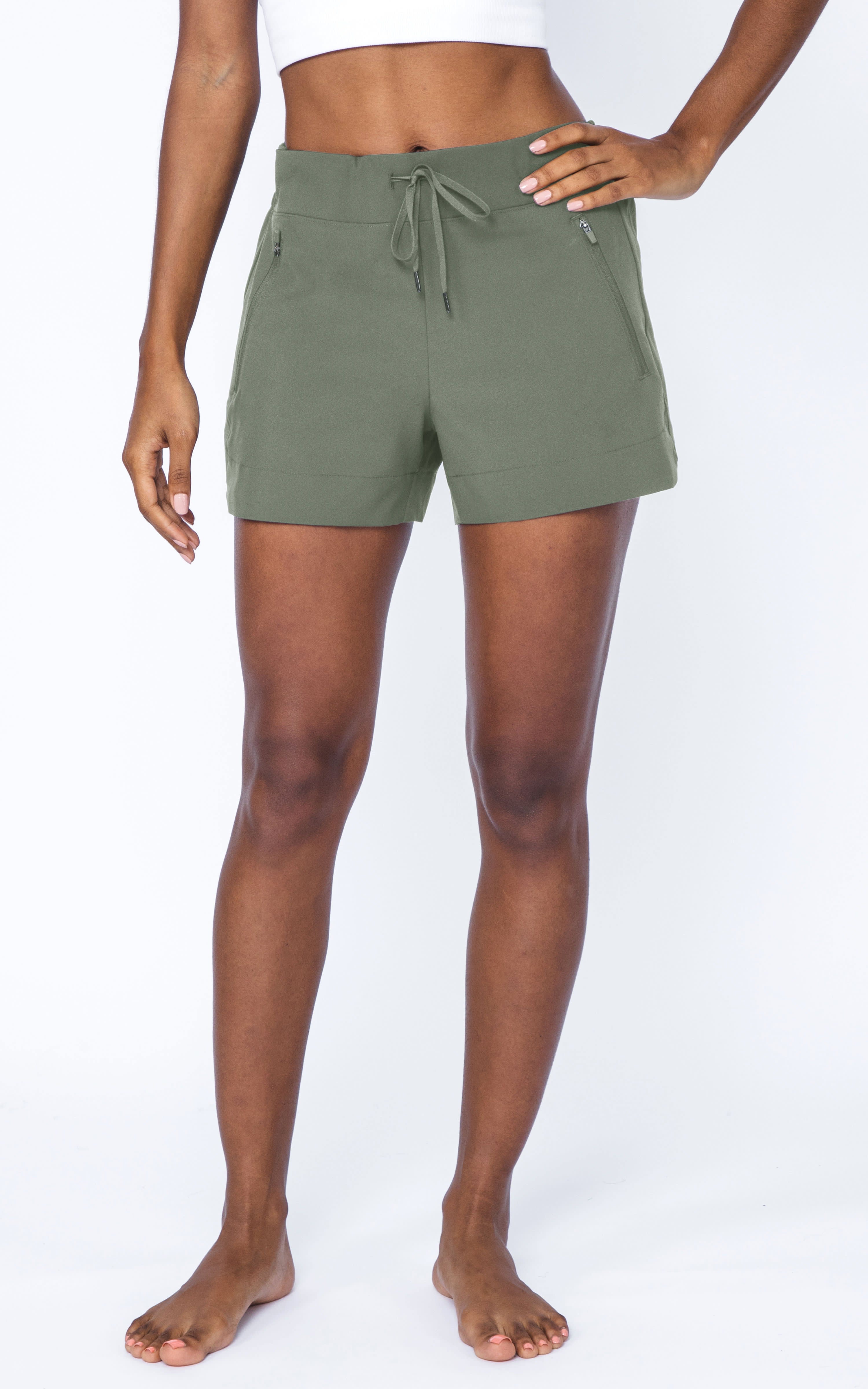 Lightstreme Hike and Trail Shorts with Side Zipper Pockets - 90 Degree by Reflex