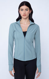 Interlink Ribbed Princess Seam Performance Jacket - 90 Degree by Reflex
