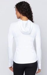 Slim Full Zip Hooded Jacket - 90 Degree by Reflex