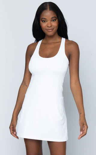 Airlux Courtside Utility Dress with Inner Shorts and Bra Cup