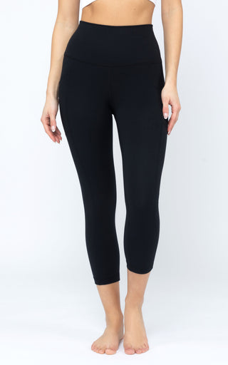 Interlock Tribeca Elastic Free Hi Rise Side Pocket Crop Tight - 90 Degree by Reflex