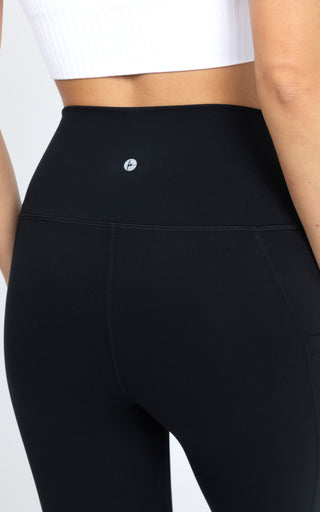 Interlock Tribeca Elastic Free Hi Rise Side Pocket Crop Tight - 90 Degree by Reflex