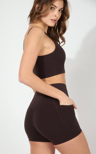 Nux Sabrina Bra Tank & 5" No Front Seam Short Set - 90 Degree by Reflex
