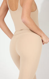 Nux Veloria Bra Tank & Contour Ankle Tight Set Doeskin