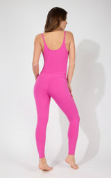 Nux Veloria Bra Tank & Contour Ankle Tight Set Rose Violet