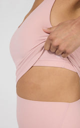 Everyday Serene Cloud Support Crop Tank With Bra Inside & Flexvi Hi Rise Elastic Free Wb Ankle Tight - 90 Degree by Reflex