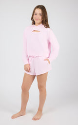 Girls Supreme Waffle Zoe Hoodie & Short Set