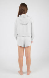Girls Supreme Waffle Zoe Hoodie & Short Set - 90 Degree by Reflex