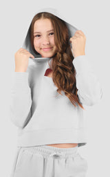 Girls Supreme Waffle Zoe Hoodie & Short Set - 90 Degree by Reflex