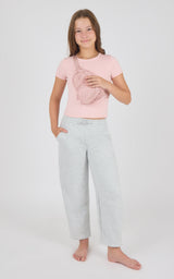 Girls Jerseytek Mabel Short Sleeve Tee & Barrel Sweatpant & Bag Set