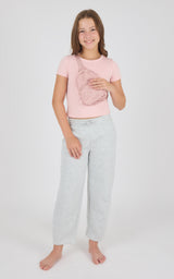 Girls Jerseytek Mabel Short Sleeve Tee & Barrel Sweatpant & Bag Set - 90 Degree by Reflex