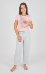 Girls Jerseytek Mabel Short Sleeve Tee & Barrel Sweatpant & Bag Set