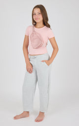 Girls Jerseytek Mabel Short Sleeve Tee & Barrel Sweatpant & Bag Set