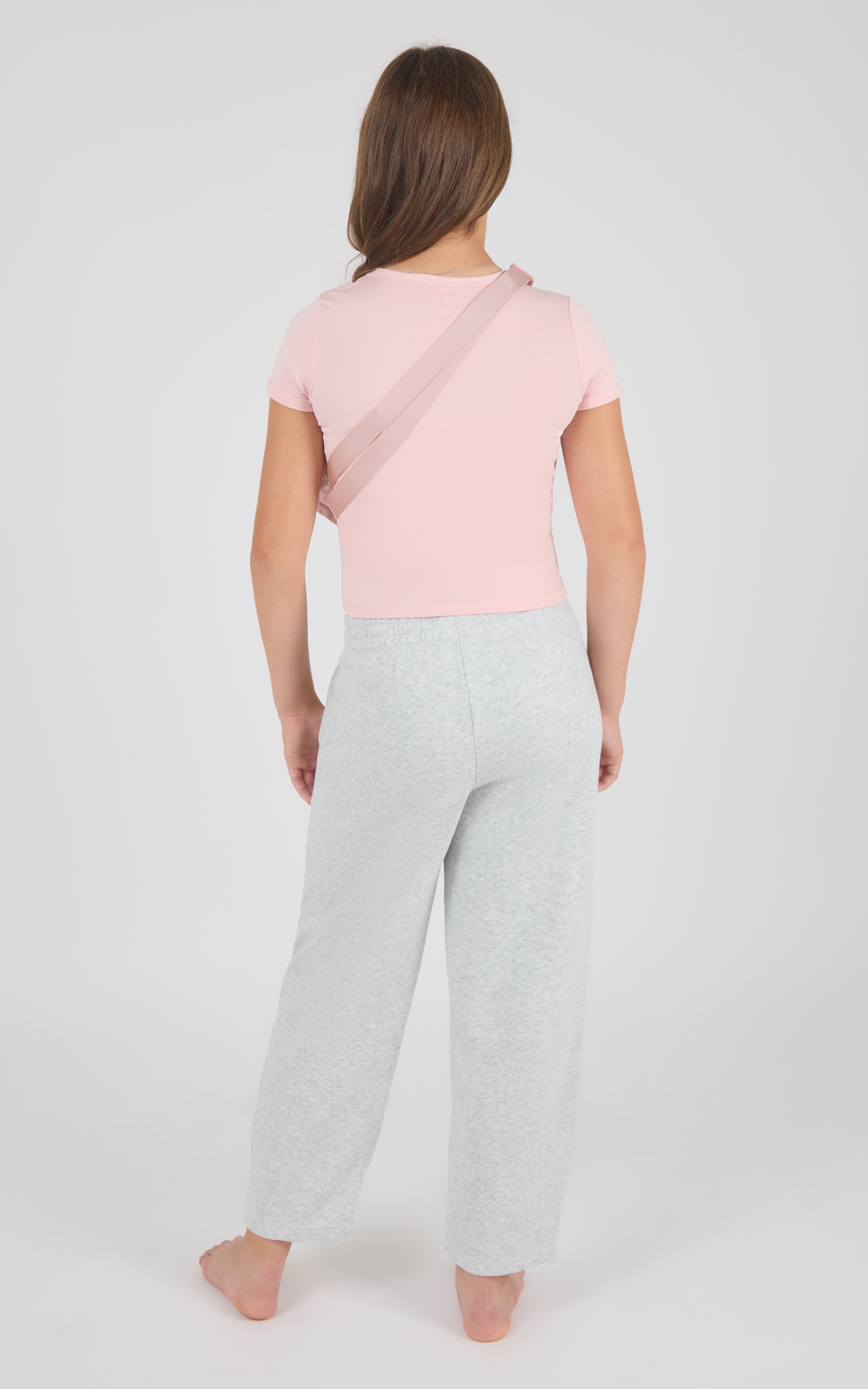 Girls Jerseytek Mabel Short Sleeve Tee & Barrel Sweatpant & Bag Set - 90 Degree by Reflex