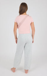 Girls Jerseytek Mabel Short Sleeve Tee & Barrel Sweatpant & Bag Set