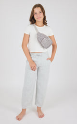 Girls Jerseytek Mabel Short Sleeve Tee & Barrel Sweatpant & Bag Set - 90 Degree by Reflex