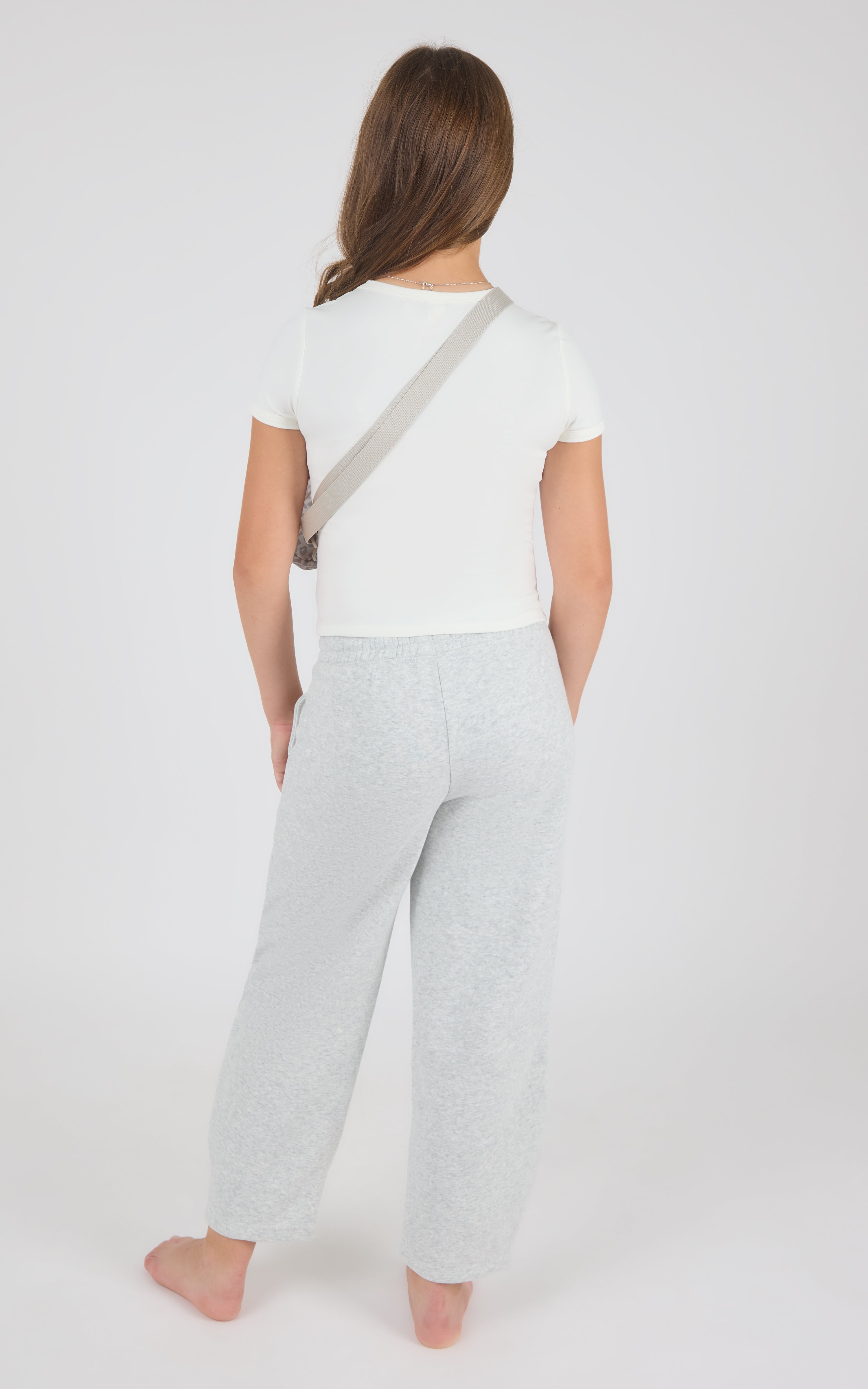 Girls Jerseytek Mabel Short Sleeve Tee & Barrel Sweatpant & Bag Set - 90 Degree by Reflex
