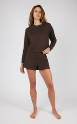 Plush Rib Avenlee Long Sleeve & New Flow Short Set