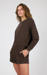 Plush Rib Avenlee Long Sleeve & New Flow Short Set