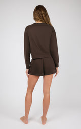 Plush Rib Avenlee Long Sleeve & New Flow Short Set