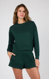 Plush Rib Avenlee Long Sleeve & New Flow Short Set