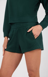 Plush Rib Avenlee Long Sleeve & New Flow Short Set