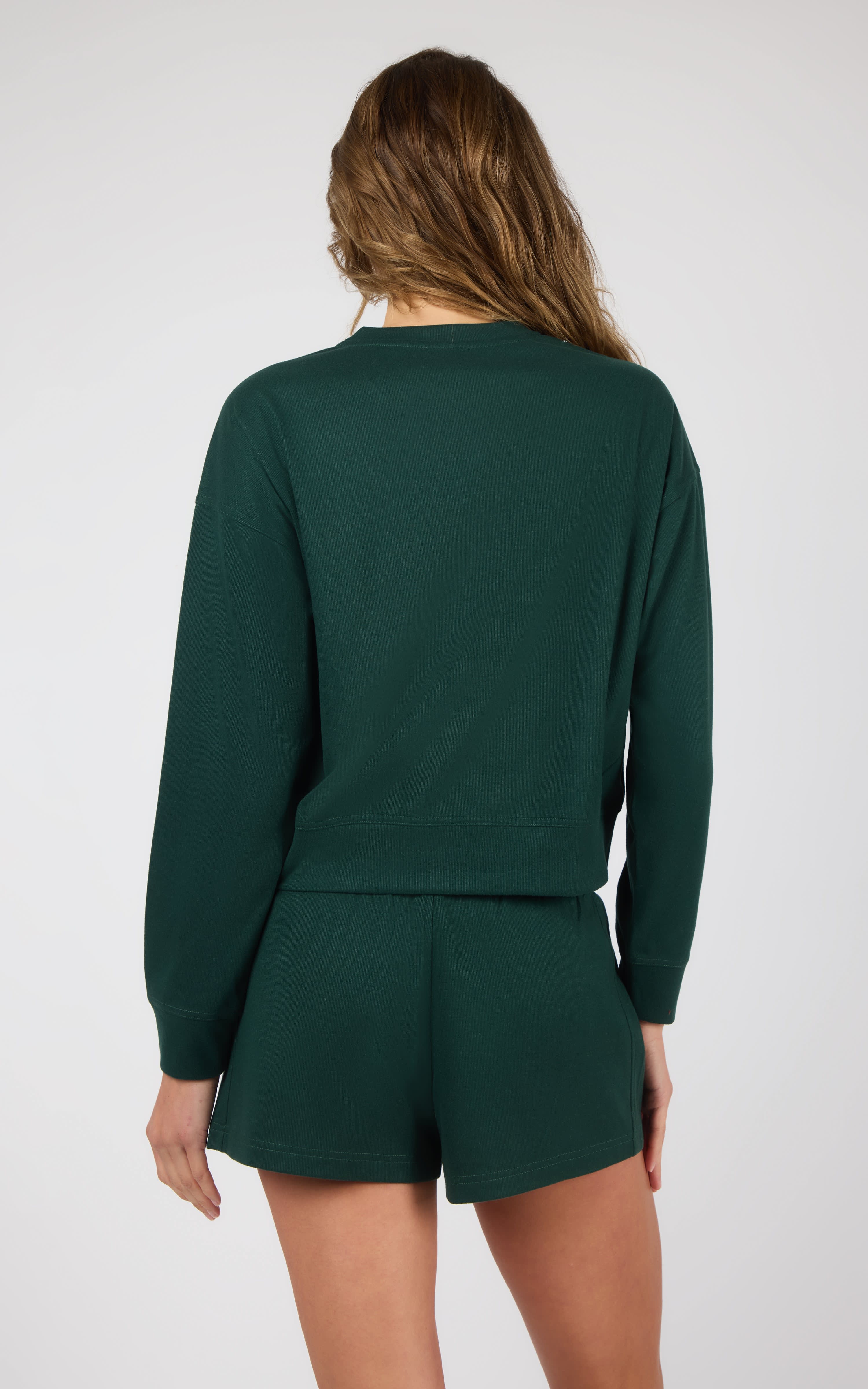 Plush Rib Avenlee Long Sleeve & New Flow Short Set