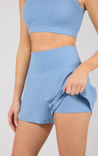 Strappy Back Bra Tank & Short Set - 90 Degree by Reflex