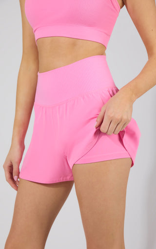 Strappy Back Bra Tank & Short Set - 90 Degree by Reflex