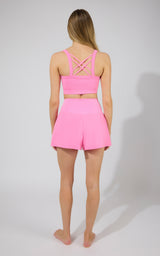 Strappy Back Bra Tank & Short Set