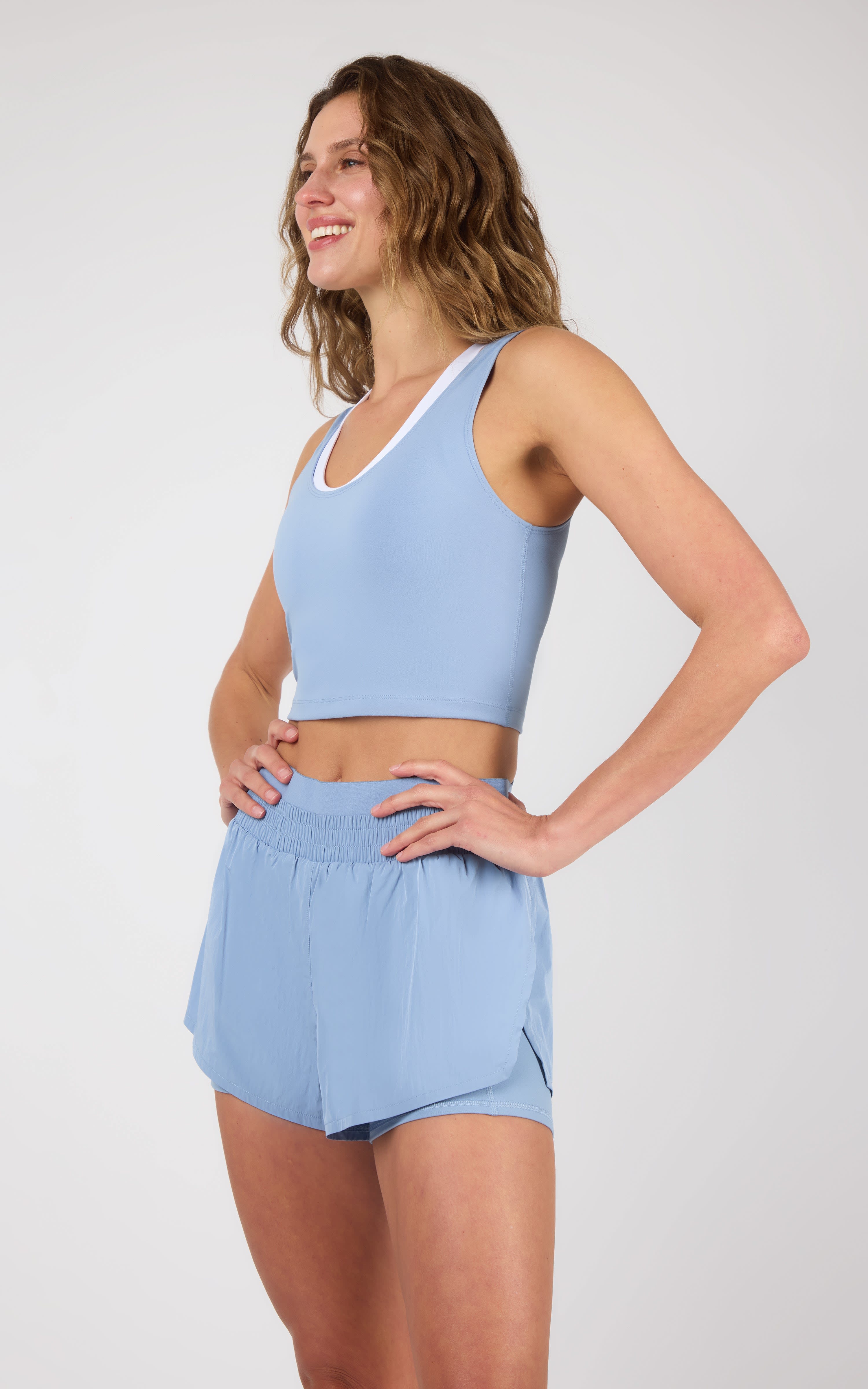 Lux Veda Tank & 2 in 1 Running Short Set - 90 Degree by Reflex