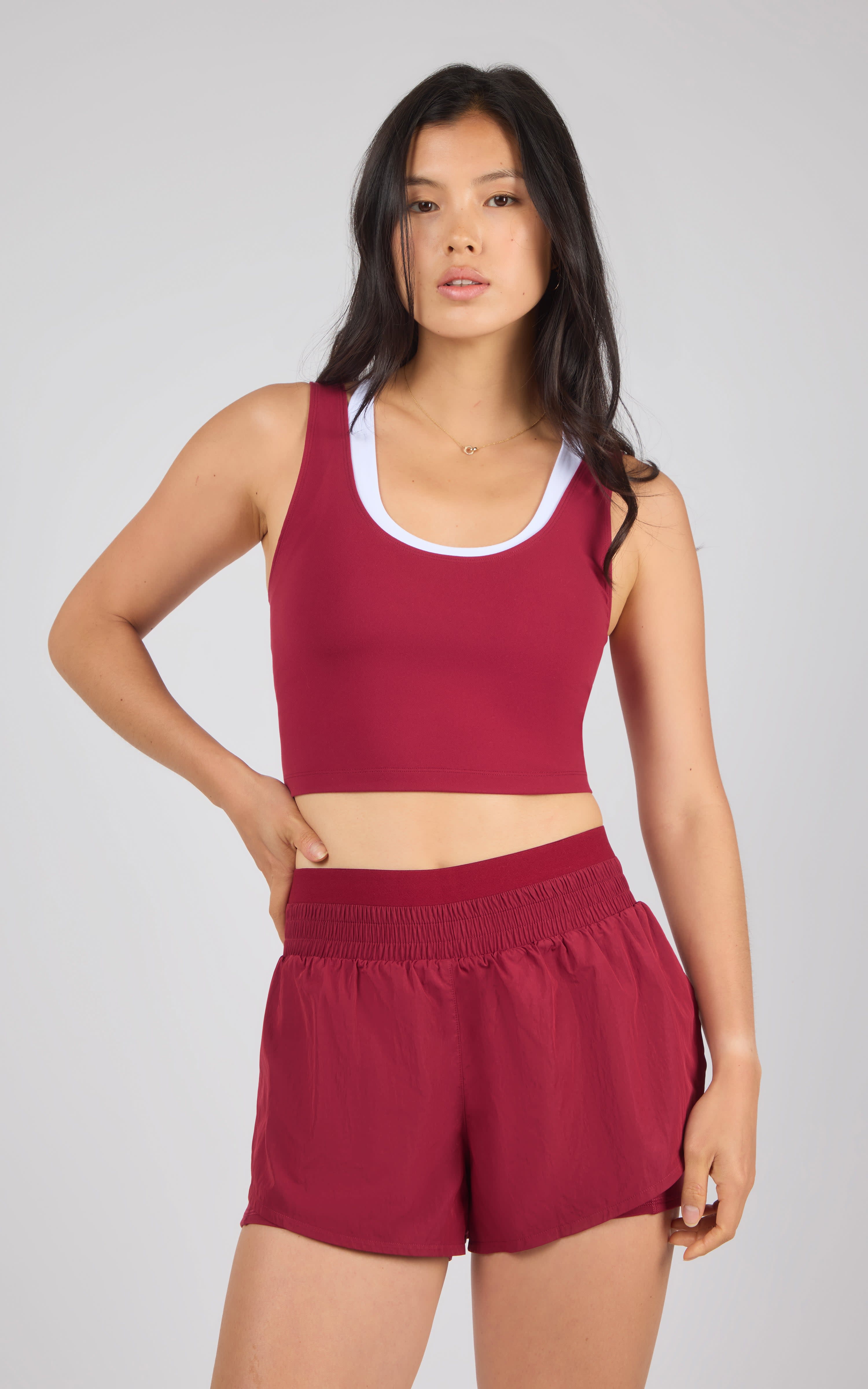 Lux Veda Tank & 2 in 1 Running Short Set - 90 Degree by Reflex