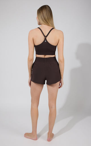 SEAMLESS MAELIS RACERBACK BRA W/ CUPS & RIB DETAIL W/ ADJUSTABLE STRAPS+LIGHTSTREME LOVE & FLUTTER R - 90 Degree by Reflex